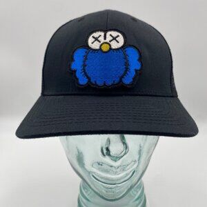 Hatco Blue Owl Bird Hat Cap Snapback Trucker Adjustable One Size Black Patch